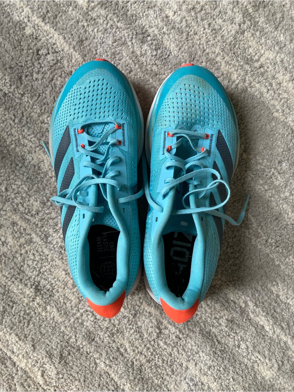 adidas Women's Turquoise Running Shoes with Coral Accents